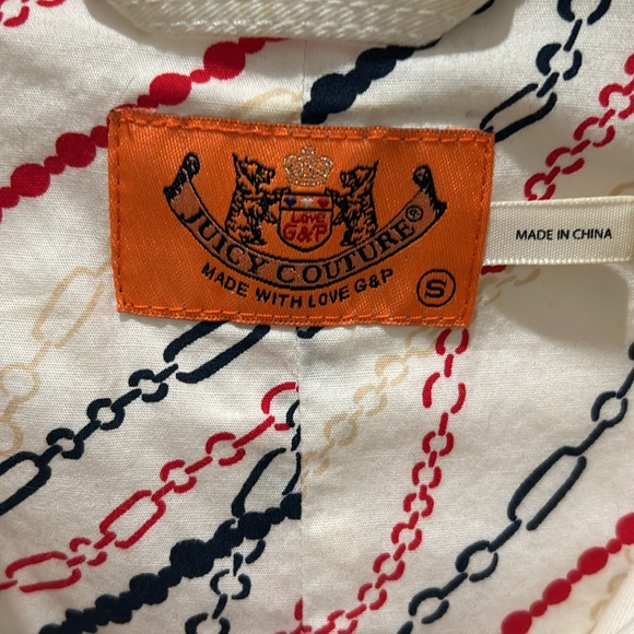 Juicy Couture White long coat with 3/4 sleeves - Picture 3 of 3